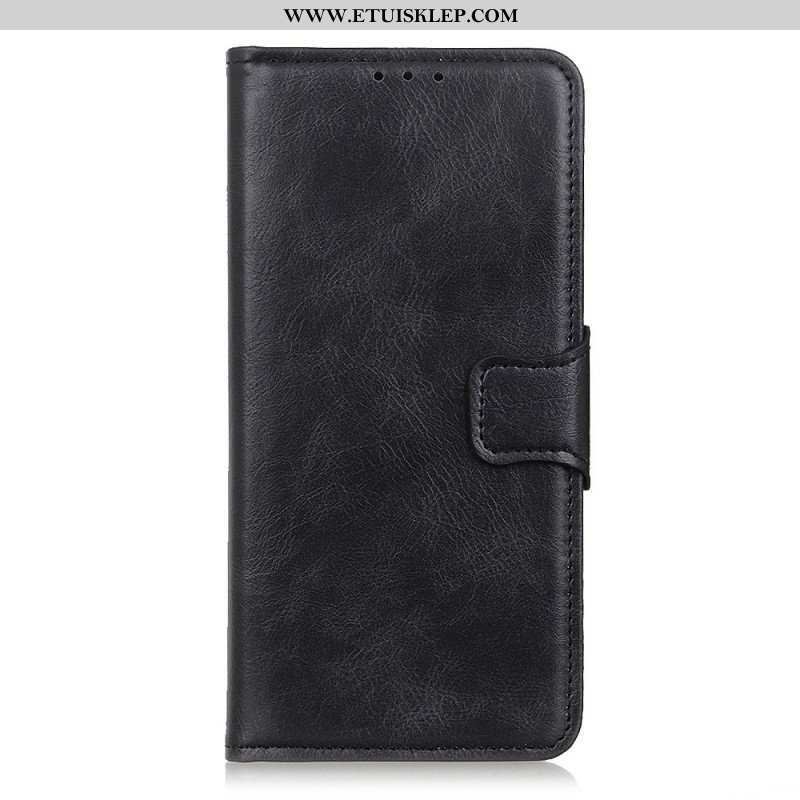 Etui Folio do Xiaomi Redmi Note 11 Pro Plus 5G Dwustronne Zapięcie Ze Skóry Dwoinowej